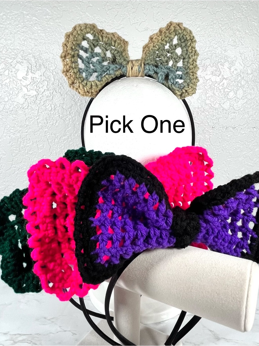 Crochet Bow Headband Pick One